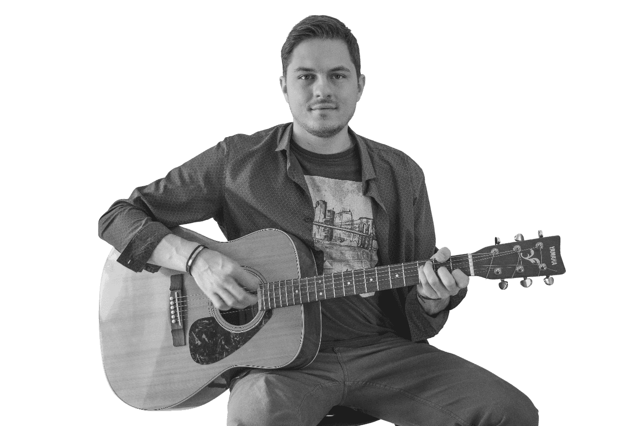 banner - osoba z gitarą